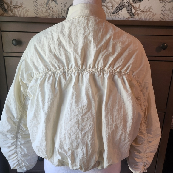 Women's Cream Bomber Jacket - Picture 2 of 8